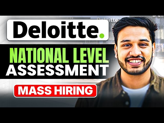 Deloitte Mass Hiring 2025 | NLA Syllabus and Test Pattern | Job for College Students