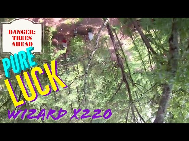 PURE LUCK - Wizard X220 Noob Freestyle Flight Through Trees