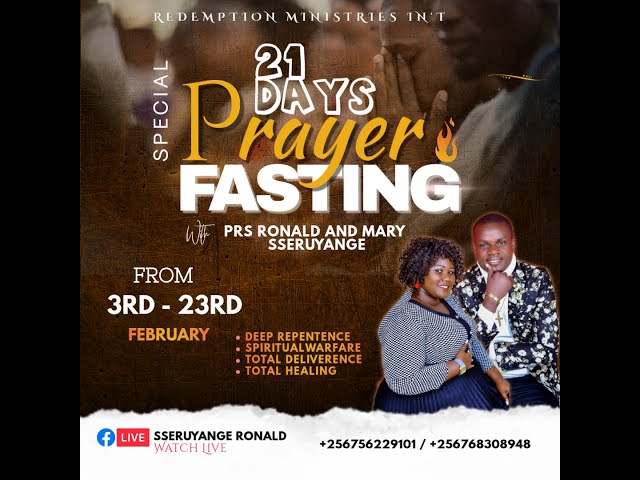 🔴LIVE: MORNING GLORY PRAYER HOUR|REDEMPTION CHRISTIAN CENTER |21 DAYS OF PRAYER AND FASTING