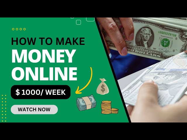 How To Make Money Online 2024