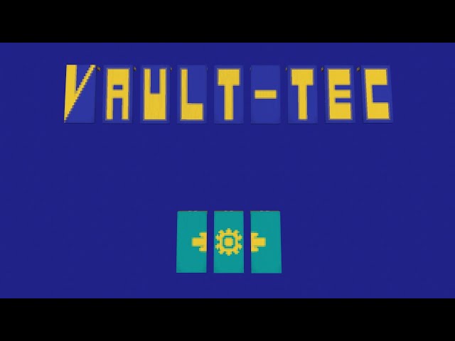 Minecraft Banner Tutorial: Vault-Tec Logo from 'Fallout'