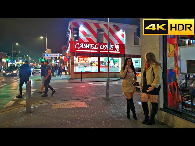 🍭Manchester Curry Mile - August 2021🥘 Manchester Night Walk - Rusholme [4K HDR]