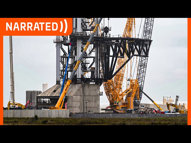 "Hey Look, That's The Pad B Chopstick Moving" | SpaceX Boca Chica