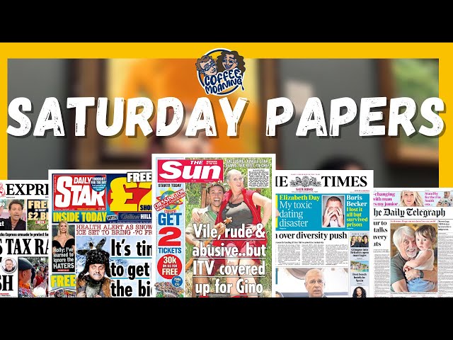 COFFEE MOANING - The Saturday Papers: MORE Gina D'Acampo Revelations !