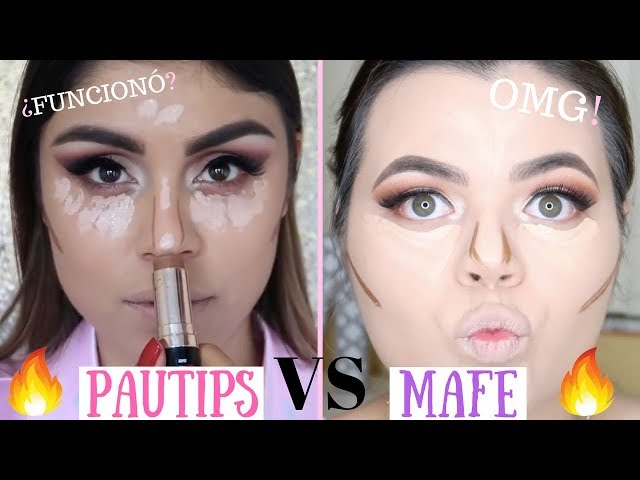 IMITANDO UN TUTORIAL DE MAQUILLAJE DE PAUTIPS💕 OMG! - Mafe Freitez