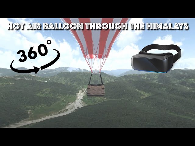 Relaxing 360 VR Video in 4K Over The Himalayas to Everest