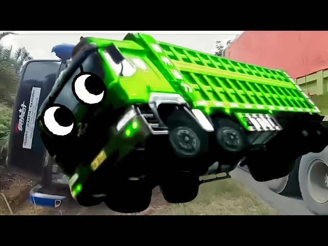 Truk Joget, truk oleng, dump truck dance funny - truck dance car, mixer truck,  xe tải nhảy - 70