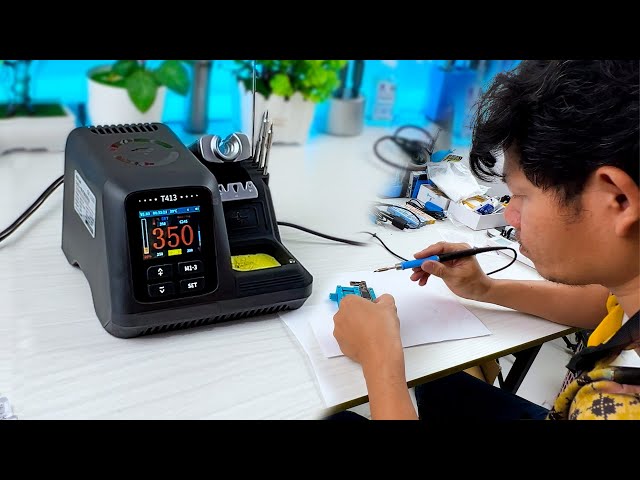 Unboxing AiXun T413 Smart Soldering Station: The repairman should have one