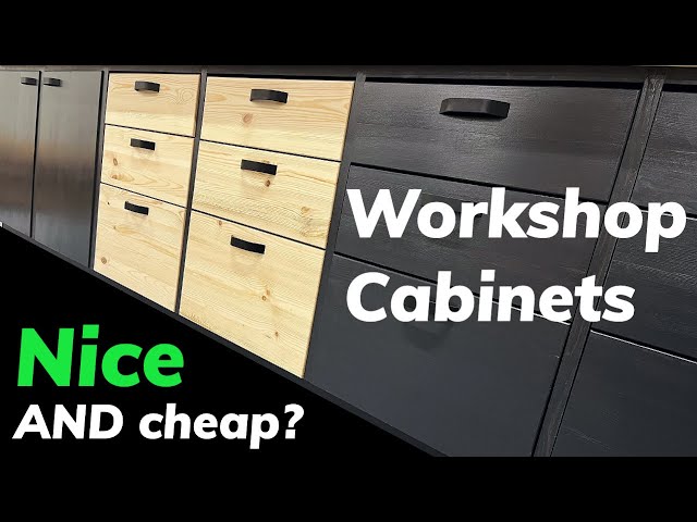 Great looking workshop cabinets from low quality lumber