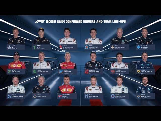 F1 Insider Spills 2025 Grid Drivers and Team Line ups Secrets!