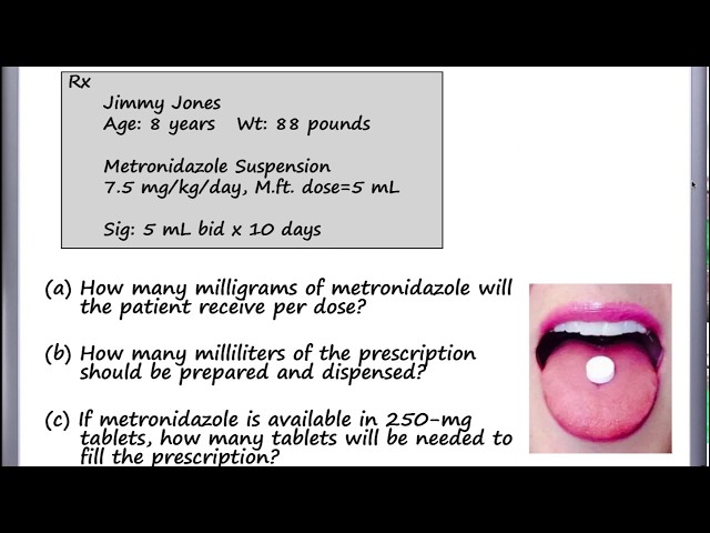 Calculations - Calculation of Doses (Patient)