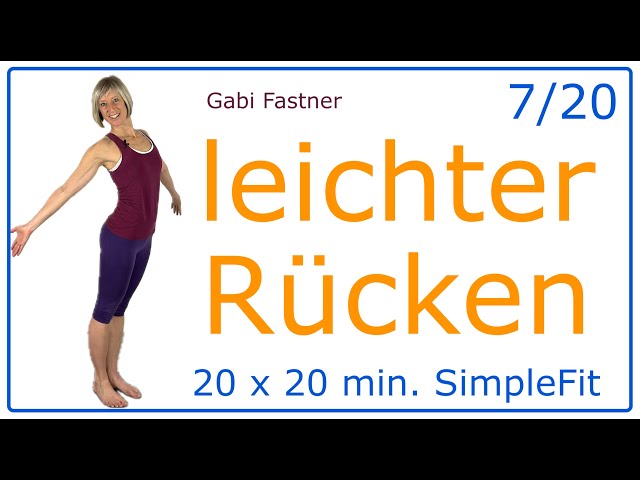 7/20🎈20 min. leichter Rücken | Focus Rückenmuskulatur und Haltung, ohne Geräte