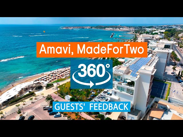 Amavi MadeForTwo Paphos:  VR 360° Drone Review Based on TripAdvisor. Cyprus