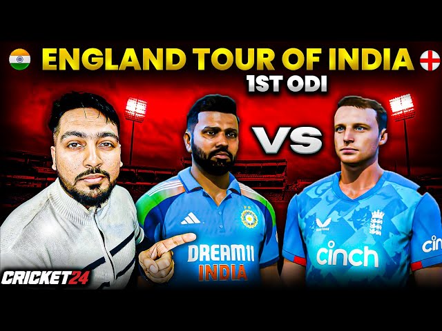 India vs England 1st ODI Match HARDEST Difficulty | England Tour Of India 2025 | Cricket 24 Live