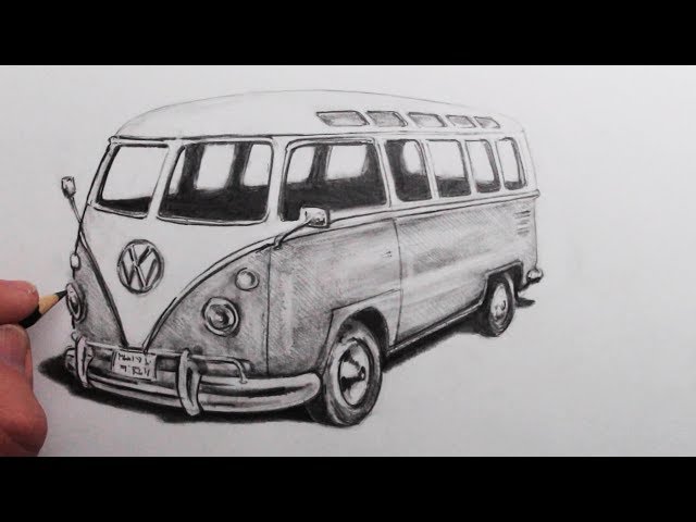 How to Draw a VW Camper Van: Narrated Step by Step