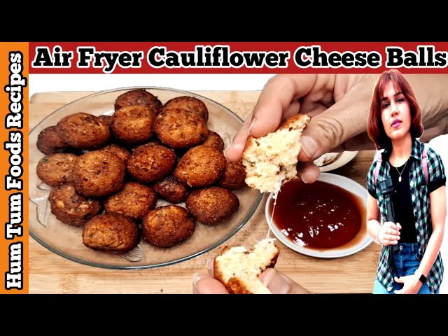 Air Fryer Cauliflower Cheese Balls | Tasty And Easy Snacks | How To Make Cauliflower Cheese Ballls