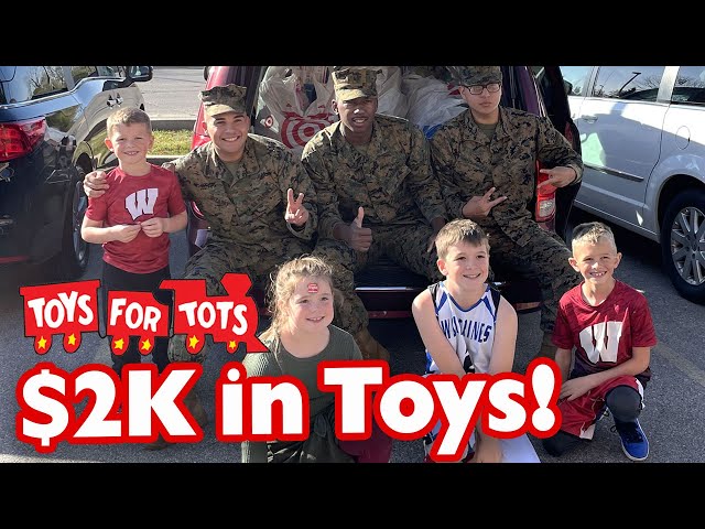 Toys for Tots $2,000 Shopping Spree and Delivery to US Marines!