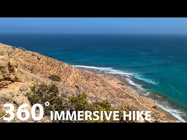 Red Bluff - Quobba Station - Western Australia, 360 hiking video