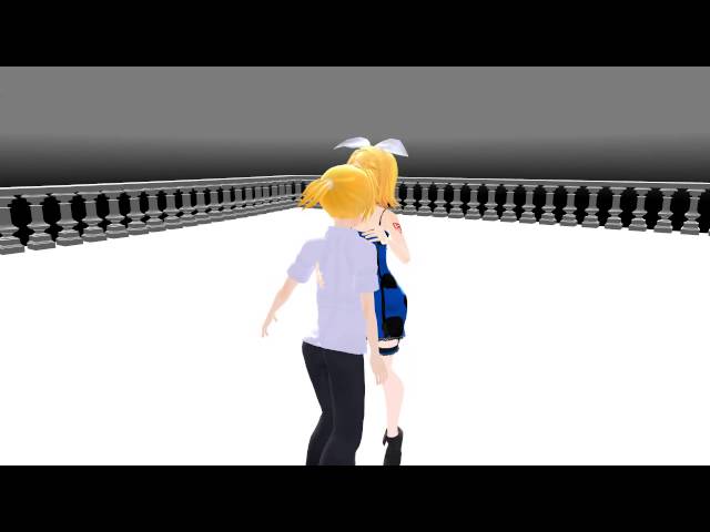 MMD kissed off guard -  Rin 508 Romeo x Cinderella & Len 508 Night