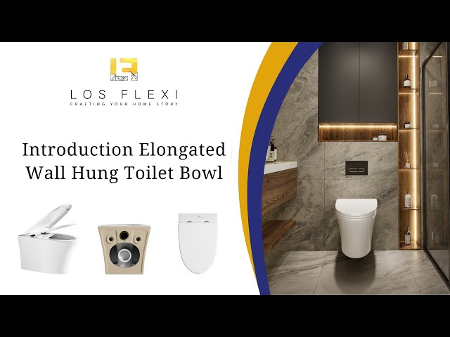 Elongated Wall-Hung Toilet by Los Flexi | Comfort Bowl & Sleek Style