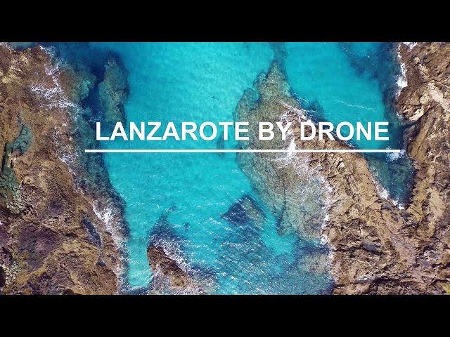 Beautiful aerial video of Canary Islands (drone in Lanzarote) in 4k