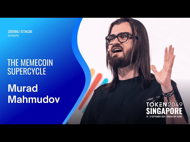 Murad Mahmudov - The Memecoin Supercycle - TOKEN2049 Singapore 2024