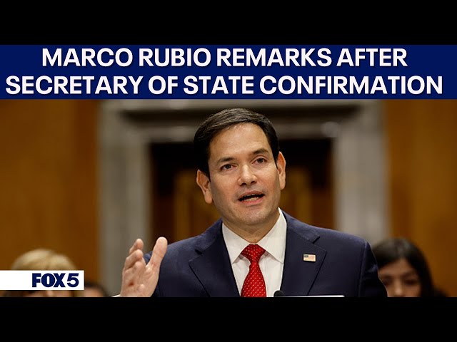 FULL SPEECH: Marco Rubio delivers remarks after Secretary of State confirmation