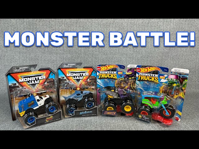 Hot Wheels Monster Trucks vs Monster Jam! Who Wins This Epic Opening Battle?!