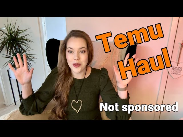 Big TEMU Haul! (NOT SPONSORED) My first video!