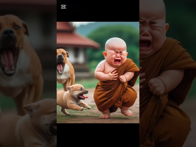 Cute funny monk.🤣😍😘 #cute #funny #shorts