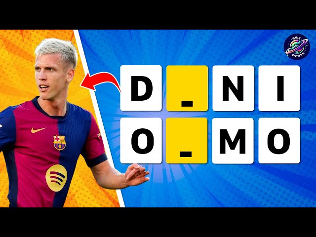 GUESS THE PLAYER WITH MISSING LETTERS ⚽️🔥 FOOTBALL QUIZ 2025