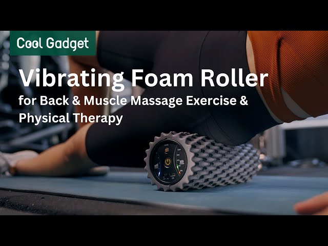 xCool Vibrating Foam Roller for Back Pain, Muscle Massage, Exercise, Physical Therapy