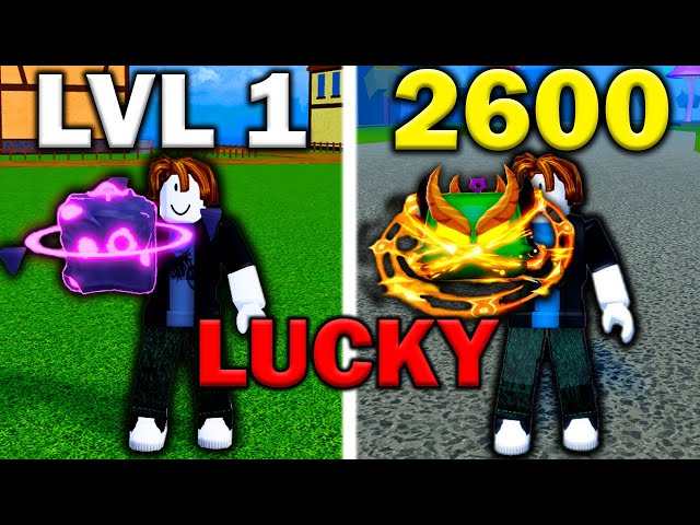 NOOB To MAX The LUCKY WAY In Blox Fruits [FULL MOVIE]