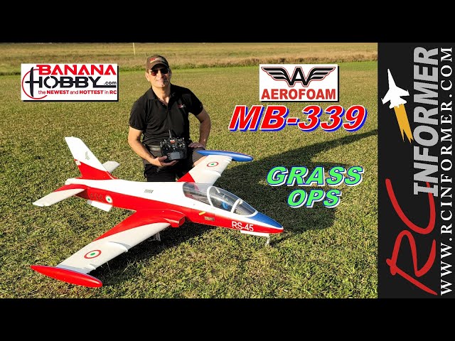 Banana Hobby AEROFOAM MB-339 Grass Operations at IRKS 2022