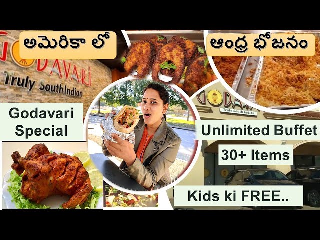 50+ Unlimited Food Buffet 🍜Godavari restaurant |Telugu Food Vlog | #USA #food #india #teluguvlog