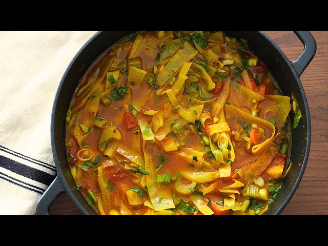 One Pot Cabbage Soup Recipe | Easy Vegan Recipe for Healthy Diet