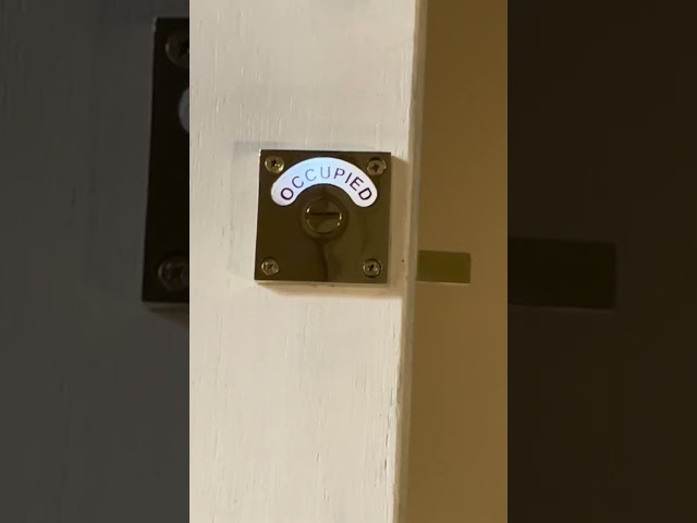 D 100 LED Occupied & Vacant Bathroom Privacy Indicator Lock #led #bathroom #bathroomdecor #doors