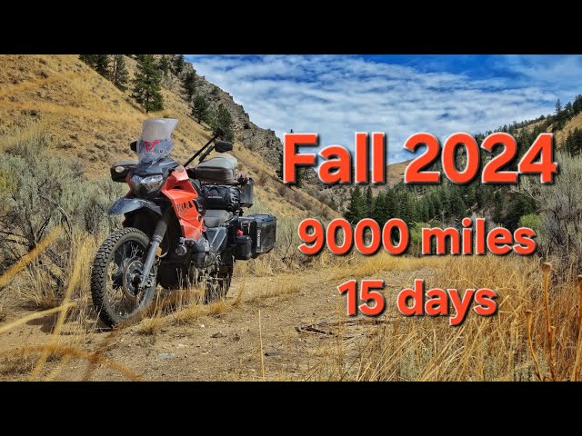 9000+ miles in 15 days on a KLR650. A motorcycle roadtrip from Alaska.