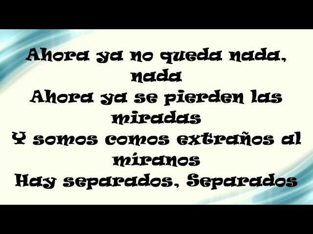 separados - sergio vargas (letra)