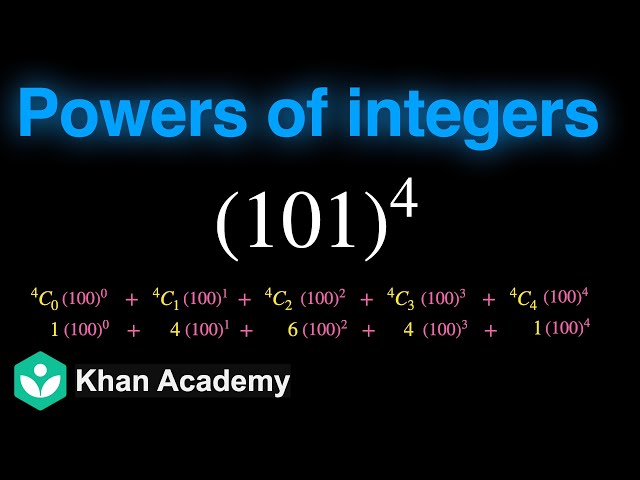 Compute powers of integers | Binomial Theorem | Grade 11 | Math | Khan Academy