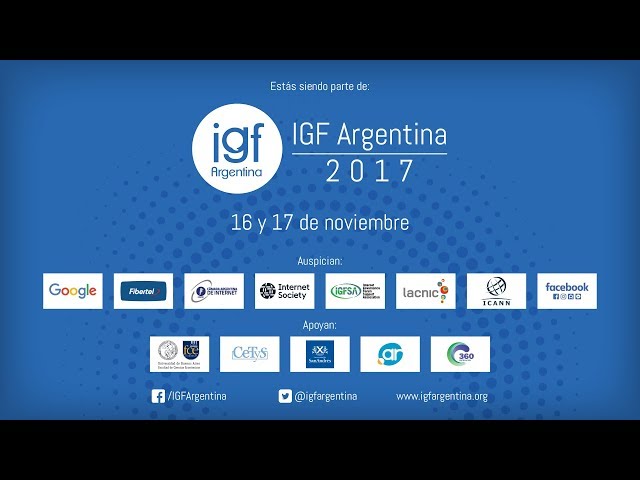 IGF Argentina 2017- Mesa redonda sobre Perspectivas de Género en Internet