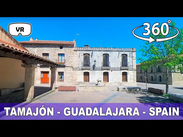 ¡Descubre Tamajón! 360º Paseo por sus Calles y Plaza Mayor 🏛️