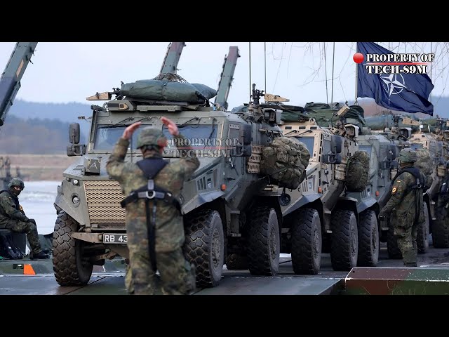 Today (January 31, 2025)! Hundreds of Army vehicles shipped to Romania for NATO exercise