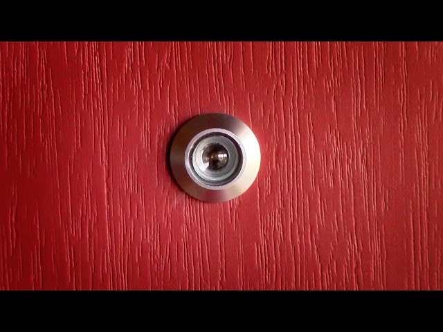 How to install a door viewer peep hole