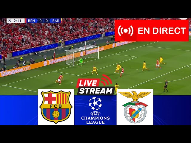 Barcelone vs. Benfica 🔴[EN DIRECT]  | UEFA Champions League 2024/25 | Match en direct aujourd'hui !