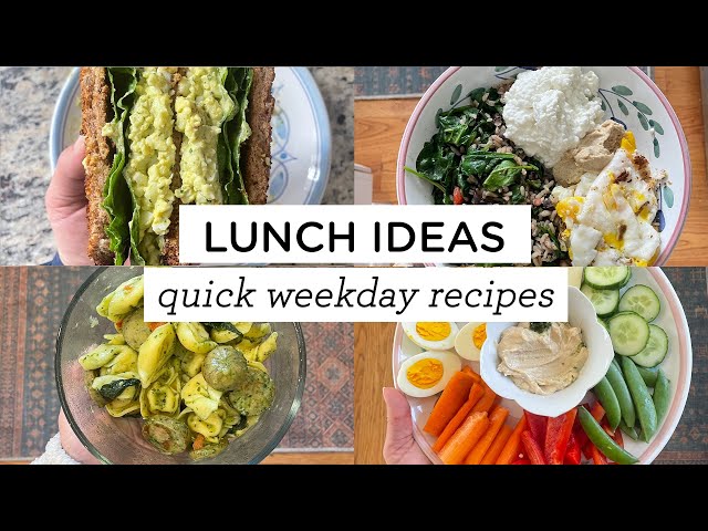 5 HEALTHY LUNCH IDEAS ‣‣ Realistic Weekday Meals