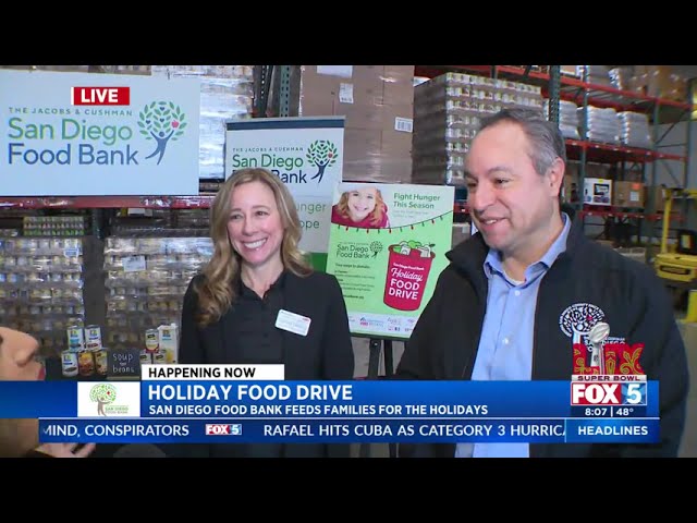 San Diego Food Bank Kicks Off 44th Annual Holiday Food Drive at Miramar Warehouse