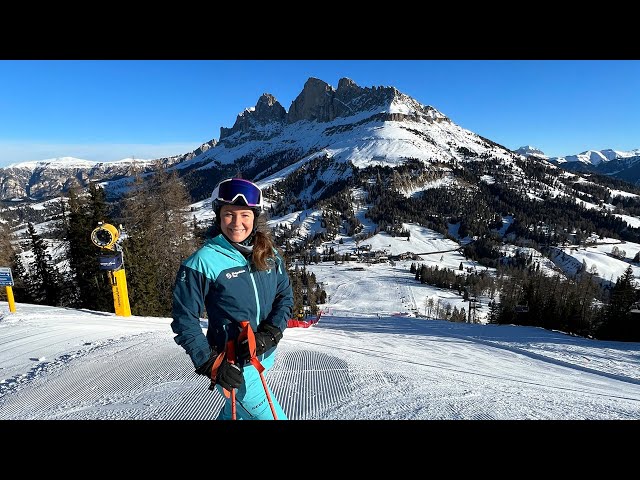 Carezza Dolomites: Sonniger Familien-Skispaß am Rosengarten