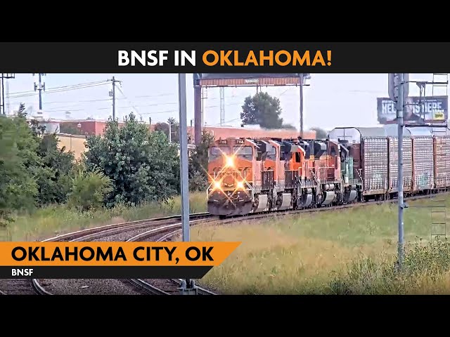 Oklahoma City, Oklahoma, USA | Virtual Railfan  LIVE !