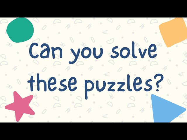 Can You Solve These Shapes Puzzles?